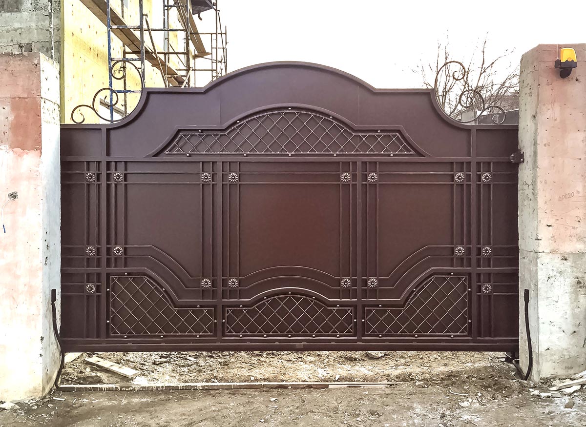 Откатные кованые ворота - Новороссийск