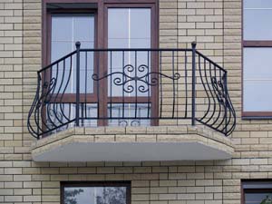 Стандартное балконные ограждения