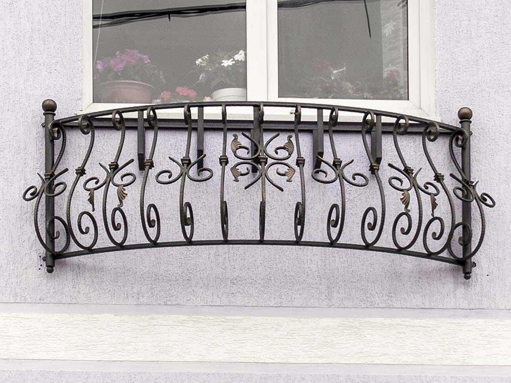 Кованый балкончик для гостиницы - п.Витязево